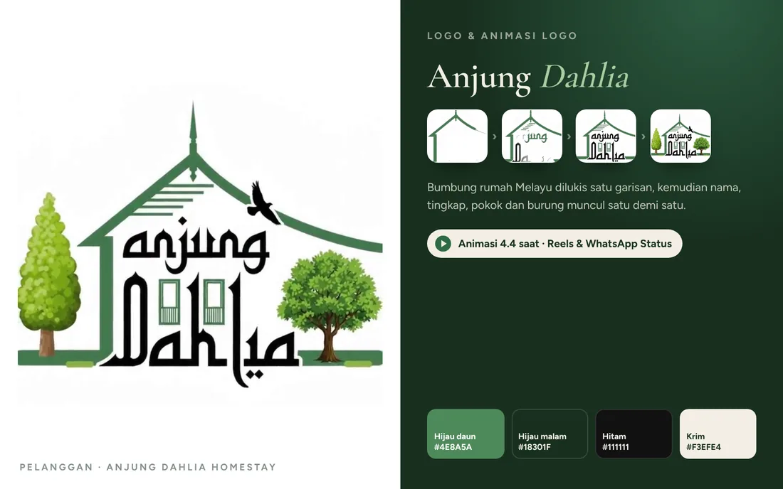 Anjung Dahlia Malay-house logo